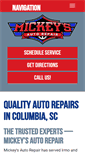 Mobile Screenshot of mickeysautorepair.com